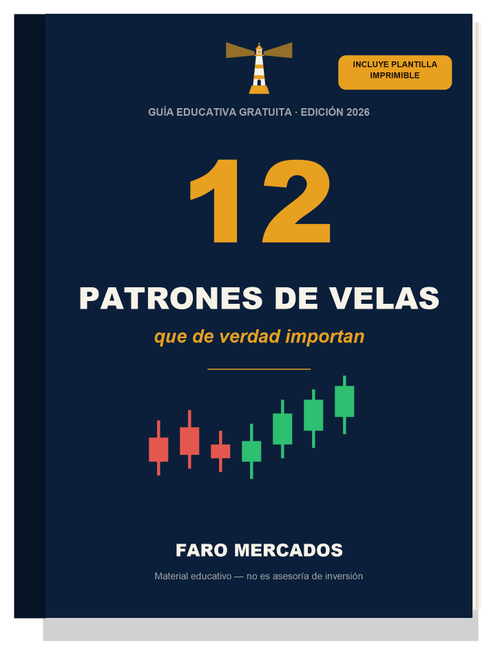 Portada de la guía: 12 patrones de velas